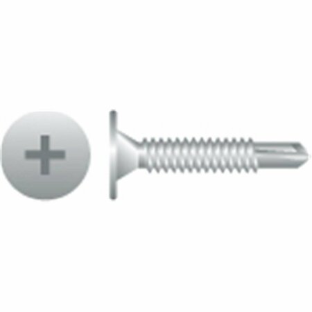 STRONG-POINT 8-18 x 1 in. Phillips Wafer Head Screws Zinc Plated, 8PK W804
